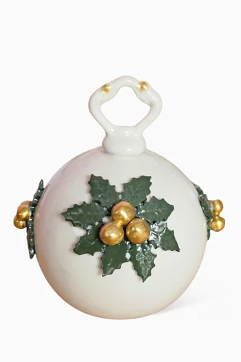 Festive Bauble in Porcelain