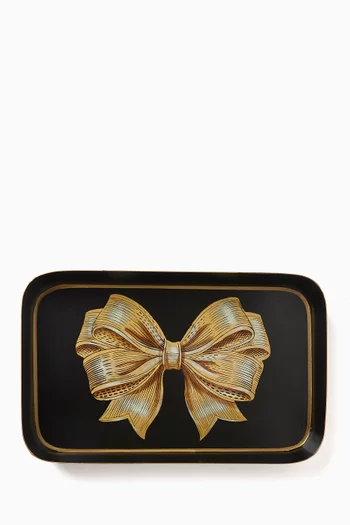 صينية بنقشة لموسم الأعياد حديد بطلاء يدوي