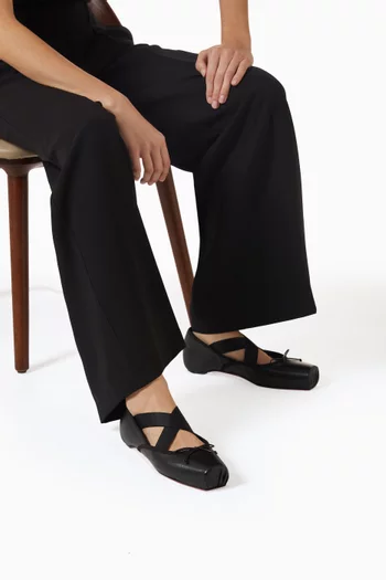 Cassiasticina Ballerina Flats in Lamb Nappa Leather