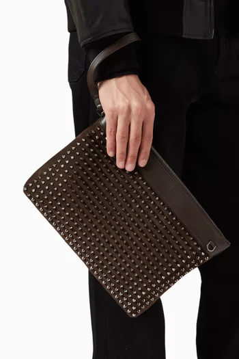 حقيبة فانكي برؤوس مدببة جلد