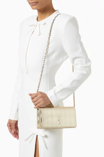 Bettina Clutch in Laminated Nappa