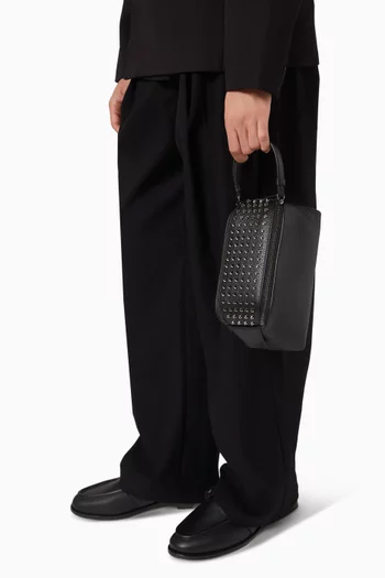 Funky Spike Pouch in Leather