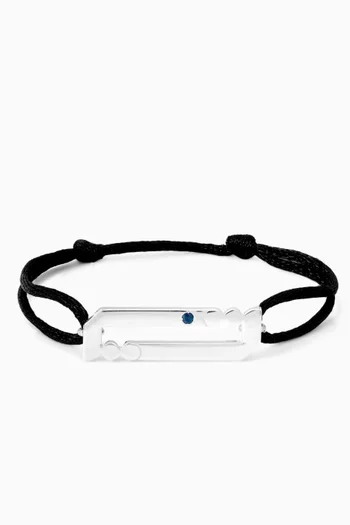 سوار بحلية حرف "ت" فضة إسترلينية