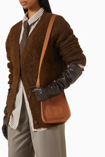 Unused Mini Evelyn Bag in Taurillon Clemence Leather