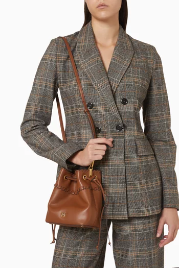 حقيبة باكيت ميني جلد