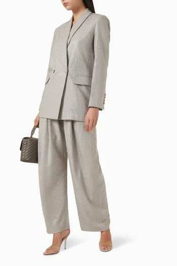 Patre Rhinestone-embellished Pants