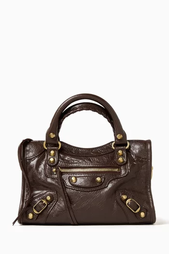 Mini Le City Bag in Arena Storico Lambskin