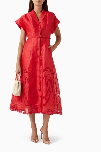 Aubrey Applique Shirt Dress