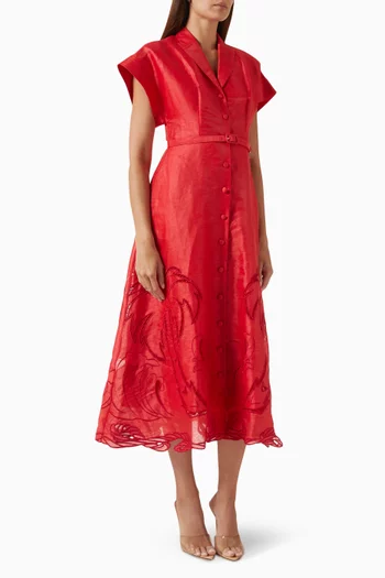 Aubrey Applique Shirt Dress