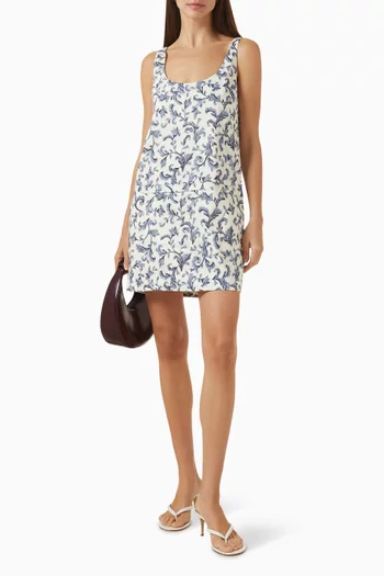 Rue Mini Dress in Linen-blend