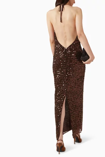 Everly High Cowl Maxi Dress