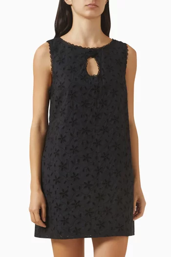 فستان سلمى قصير قطن