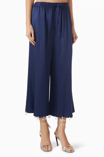 Pearl-tassel Pants in Satin