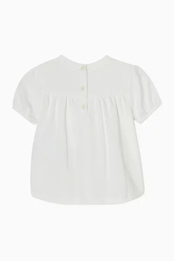 Logo-patch Top in Cotton