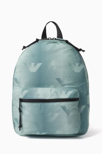 Macro Eagle Logo Backpack in Canvas