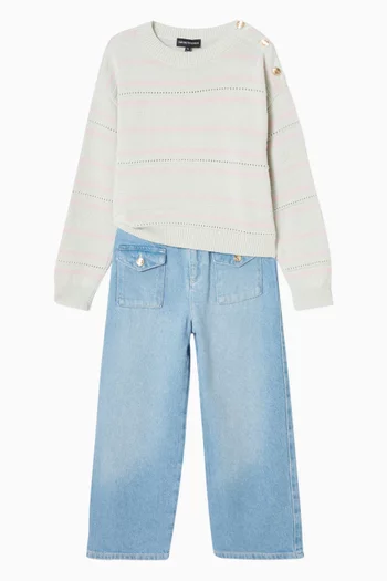 سترة مخططة منسوجة