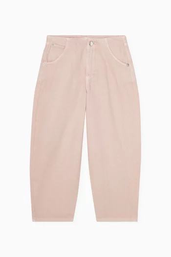 Logo Wide-leg Jeans in Denim