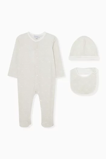 Logo 3-piece Set in Cotton