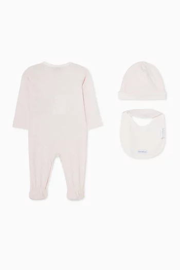 Logo 3-piece Set in Cotton