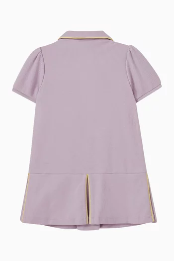 Eagle-logo Slit Dress