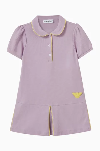 Eagle-logo Slit Dress