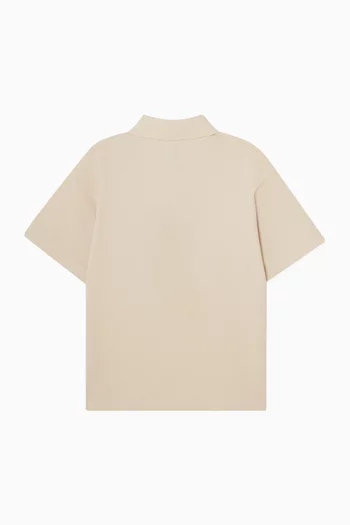 Logo Polo Shirt in Cotton