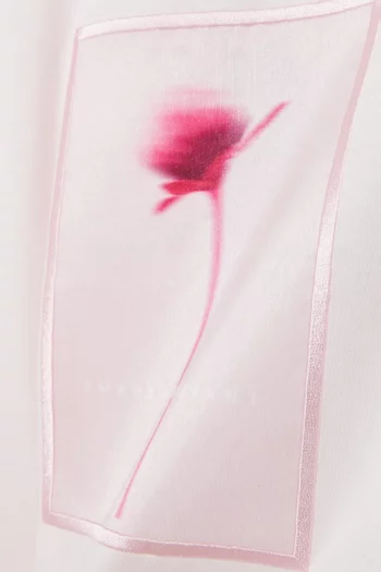 Flower Print T-shirt in Cotton