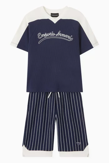 شورت قطن مخطط