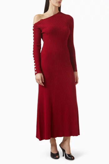 Noah Asymmetric Dress in Cotton