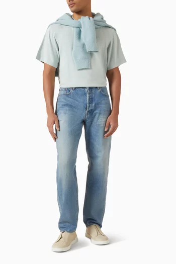 تي شيرت اوك بلون باهت قطن عضوي