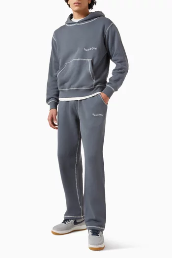 Wordmark Reverse Stitched Sweatpants in Cotton