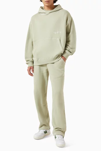 Wordmark Reverse Stitched Sweatpants in Cotton