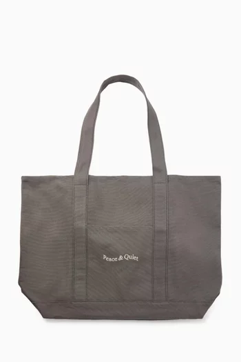 Wordmark Boat Tote Bag in Canvas