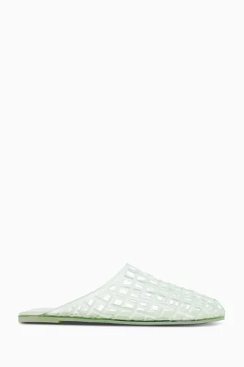 Jacey Flat Slides in Rubber