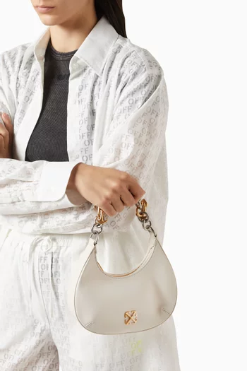 Hemisphere Shoulder Bag in Leather