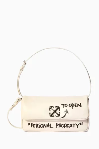 Jitney 0.7 Quote Shoulder Bag in Leather