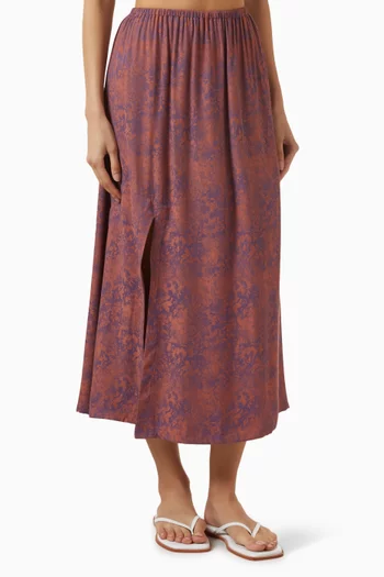 تنورة نالا مزينة بنقشة