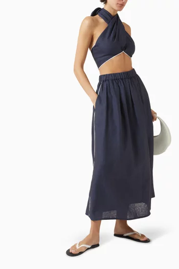 بلوزة كويني بتصميم متقاطع