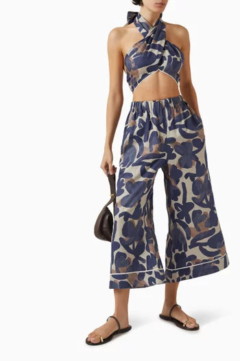 بنطال ريبيكا بقصة ساق واسعة