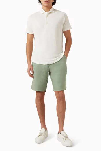 Knitted Polo T-shirt in Cotton