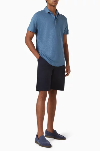 Elba Polo T-shirt in Linen-jersey