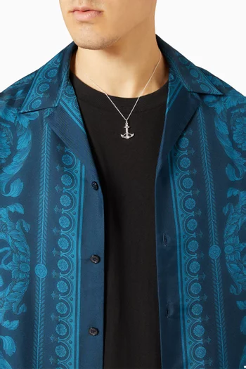 Anchor Pendant Necklace in Sterling Silver