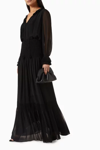 Tabitha Smocked Dress in Georgette