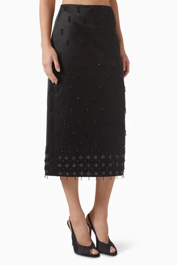 Luisa Bead-embellished Skirt