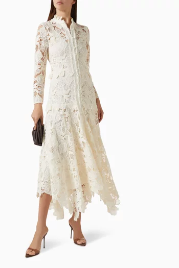 فستان كاميلا بحافة غير متماثلة