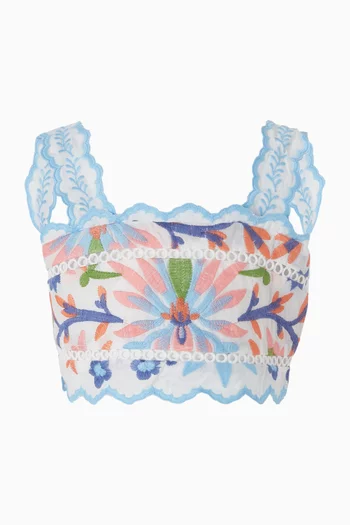 Sarah Embroidered Mini Skirt