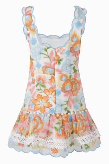 Bianca Embroidered Mini Dress