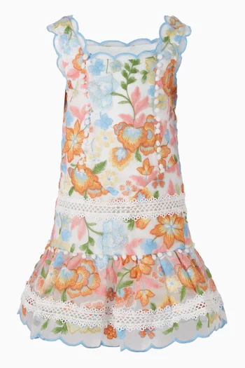 Bianca Embroidered Mini Dress