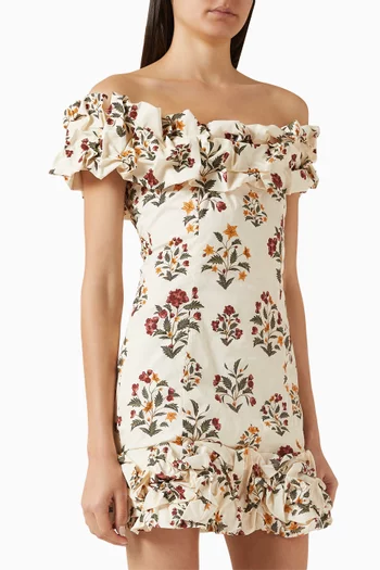 Jardín Andes Mini Dress in Cotton