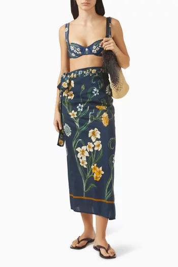 Lavanda Laguna Pareo in Cotton Blend